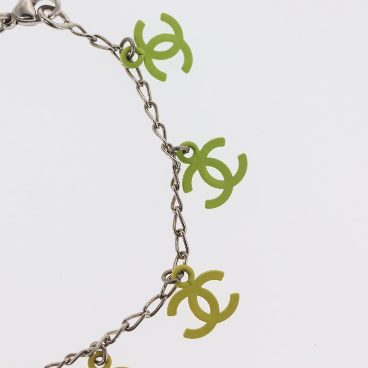 CHANEL Gradation Bracelet metal Yellow CC Auth 171130V