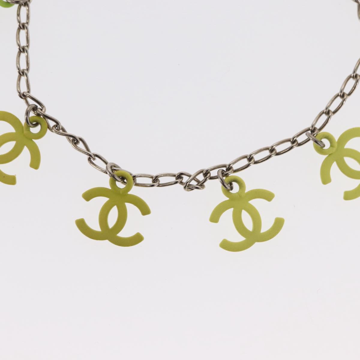 CHANEL Gradation Bracelet metal Yellow CC Auth 171130V