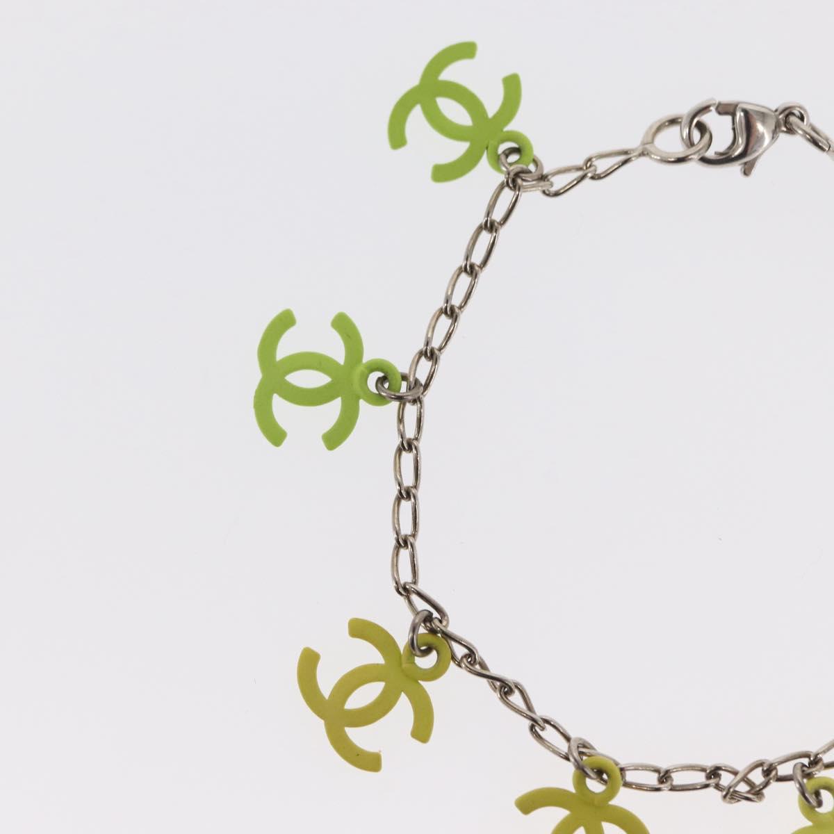 CHANEL Gradation Bracelet metal Yellow CC Auth 171130V