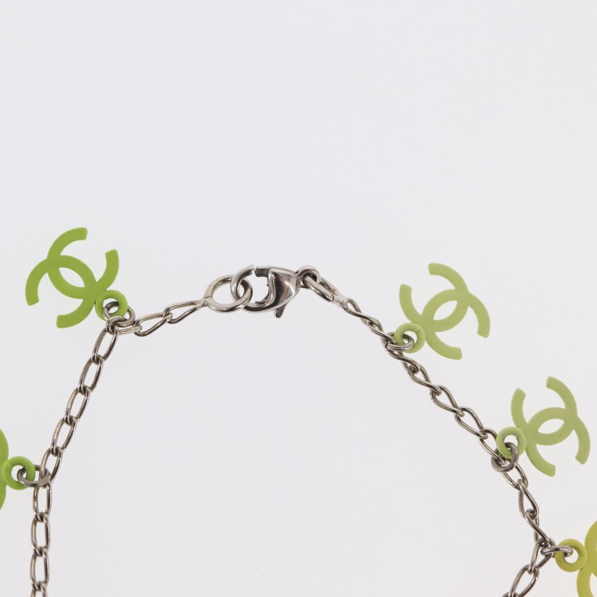 CHANEL Gradation Bracelet metal Yellow CC Auth 171130V