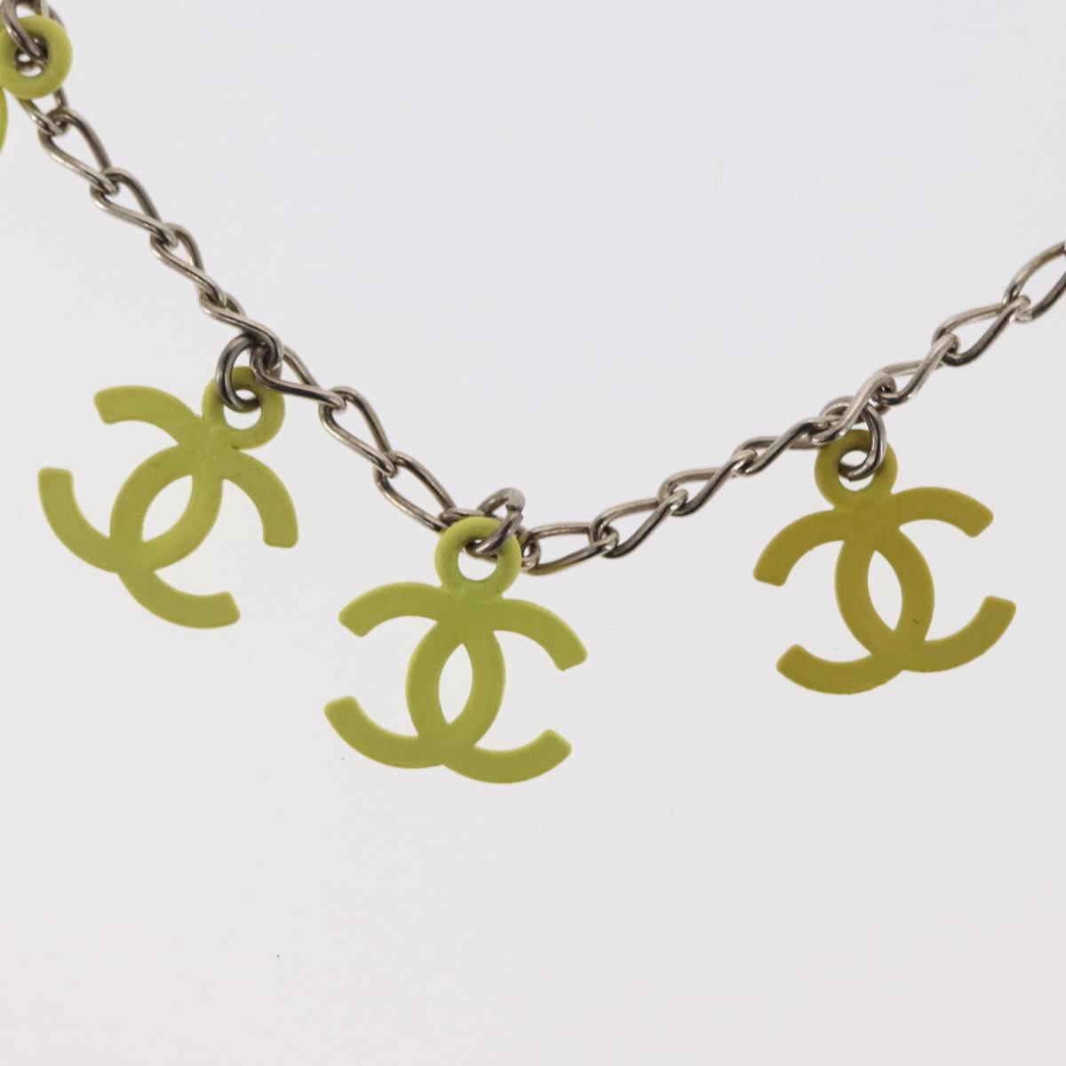 CHANEL Gradation Bracelet metal Yellow CC Auth 171130V