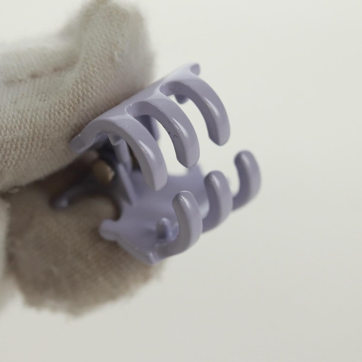 CELINE Barrette Trionne Hair clip metal Purple Pink Auth 171131M