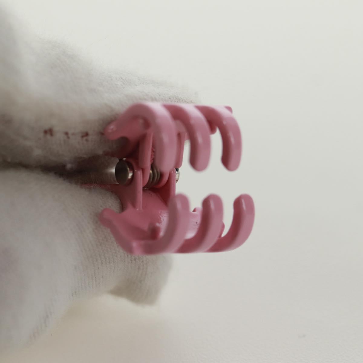 CELINE Barrette Trionne Hair clip metal Purple Pink Auth 171131M