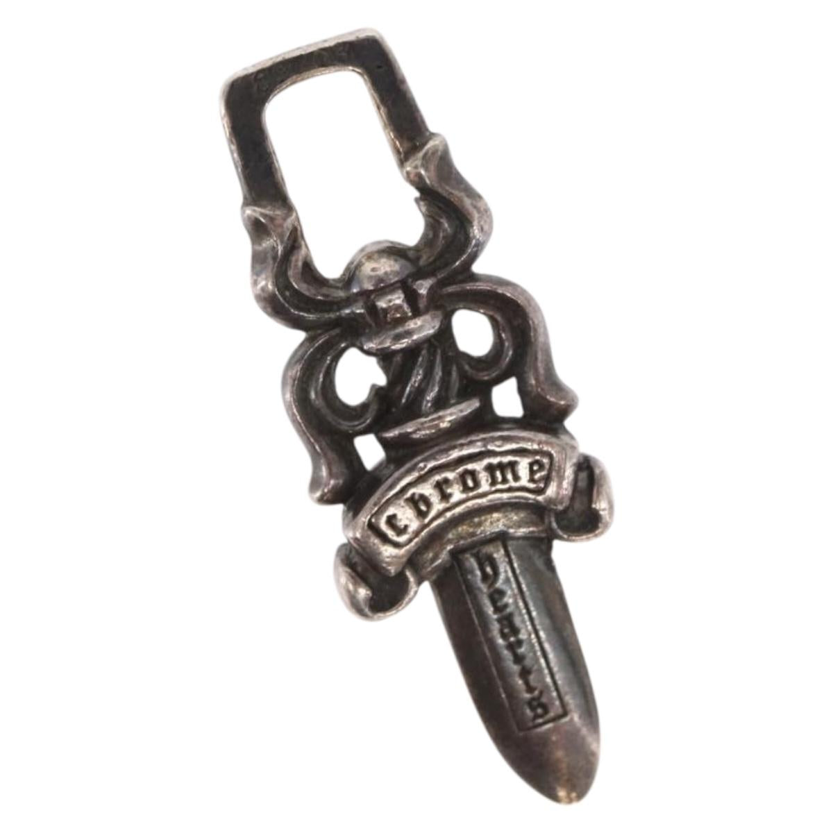 Chrome Hearts Dagger Charm Pendant Top Ag925 Silver Auth 171141SM