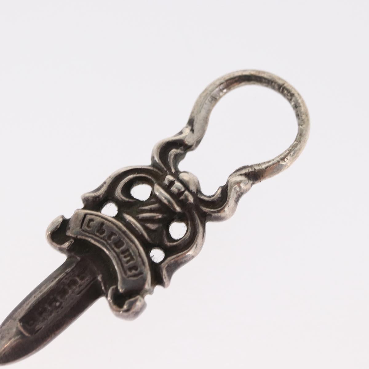 Chrome Hearts Dagger Charm Pendant Top Ag925 Silver Auth 171142SM