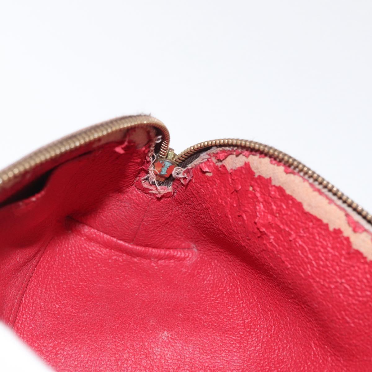 LOUIS VUITTON Damier Ebene Pochette Cosmetic PM Pouch N47516 LV Auth 171155
