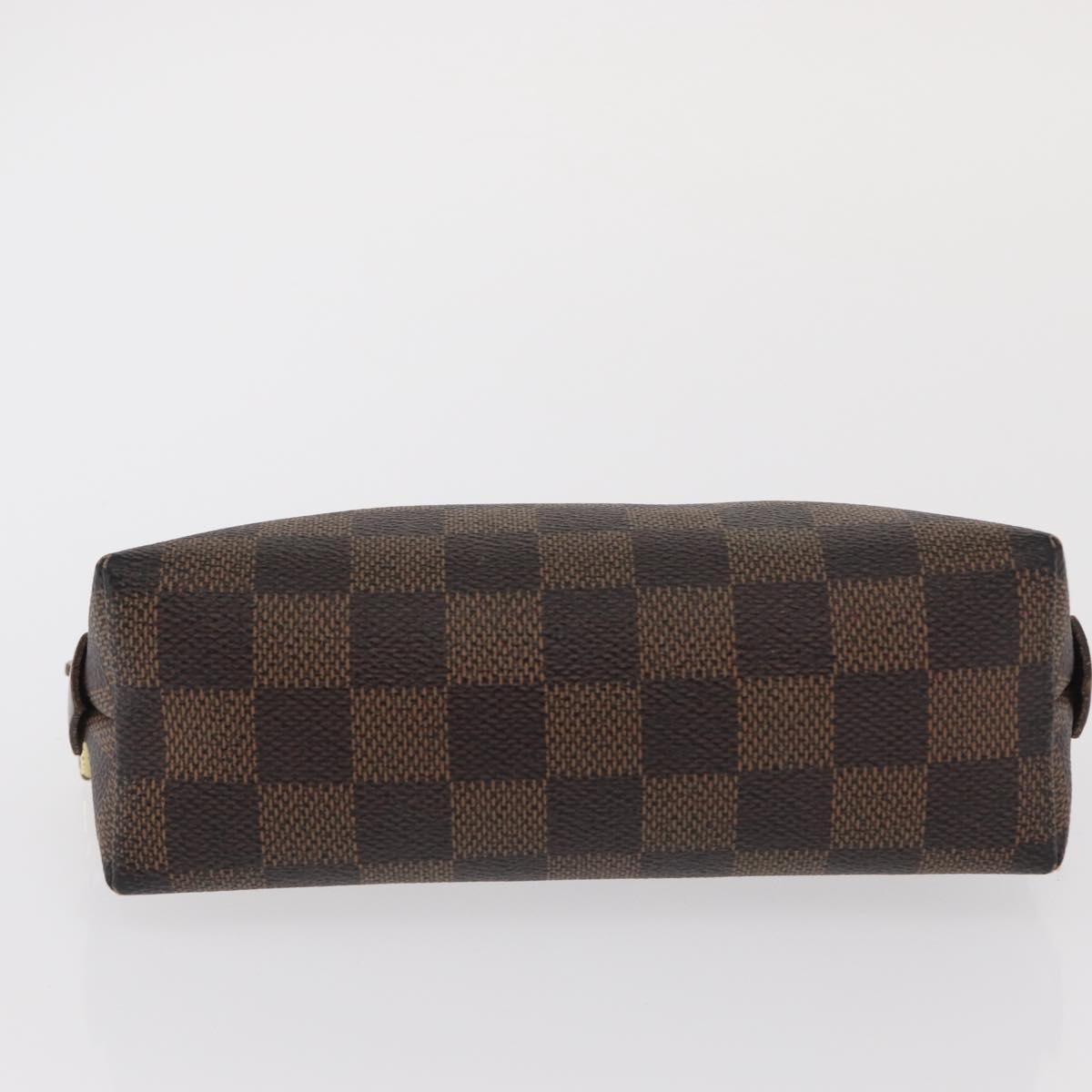 LOUIS VUITTON Damier Ebene Pochette Cosmetic PM Pouch N47516 LV Auth 171155