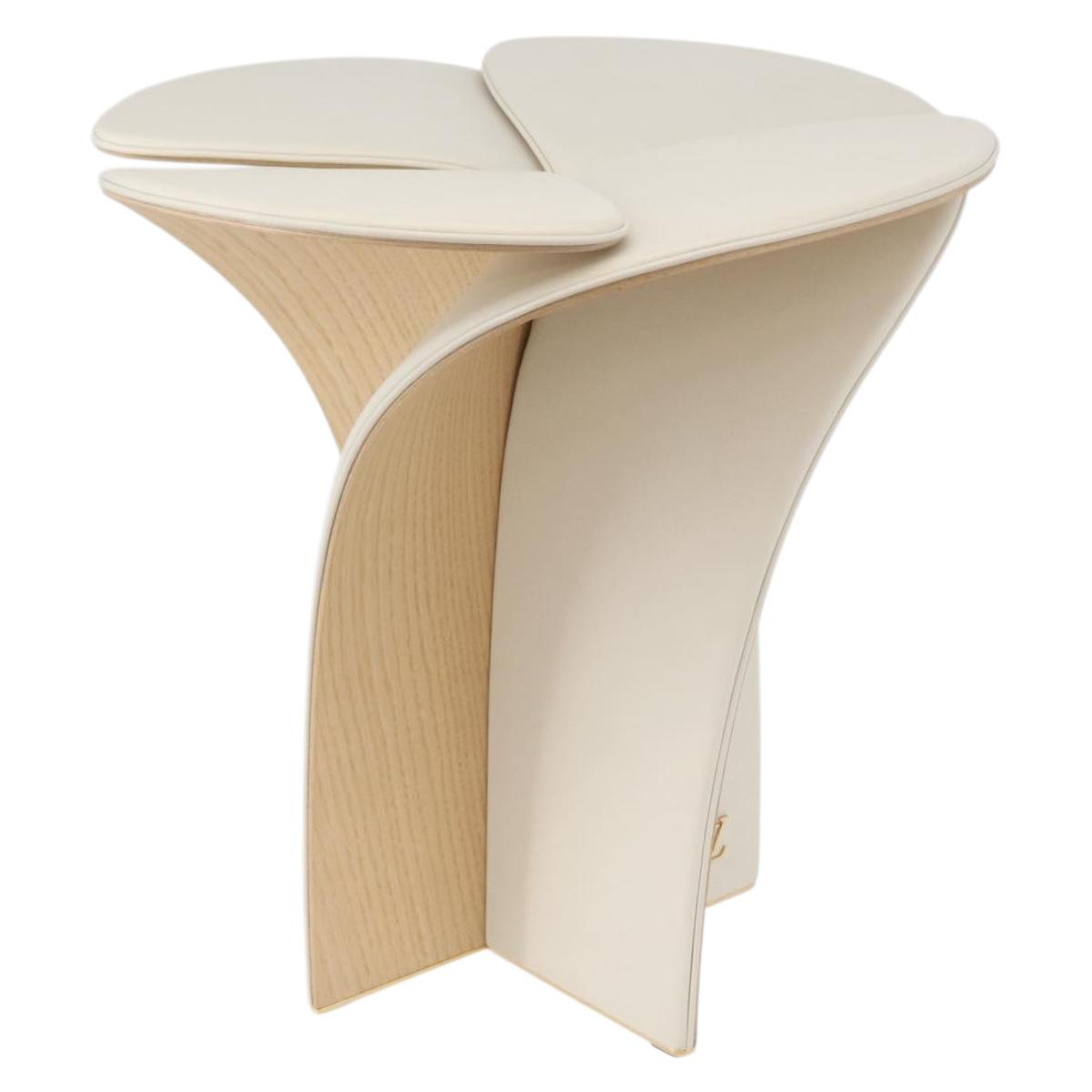 LOUIS VUITTON Tokujin Yoshioka 1000 Only Blossom Stool Calf milk Auth 171164SM