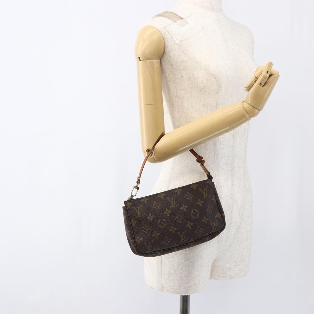 LOUIS VUITTON Monogram Pochette Accessoires Pouch M51980 LV Auth 171173