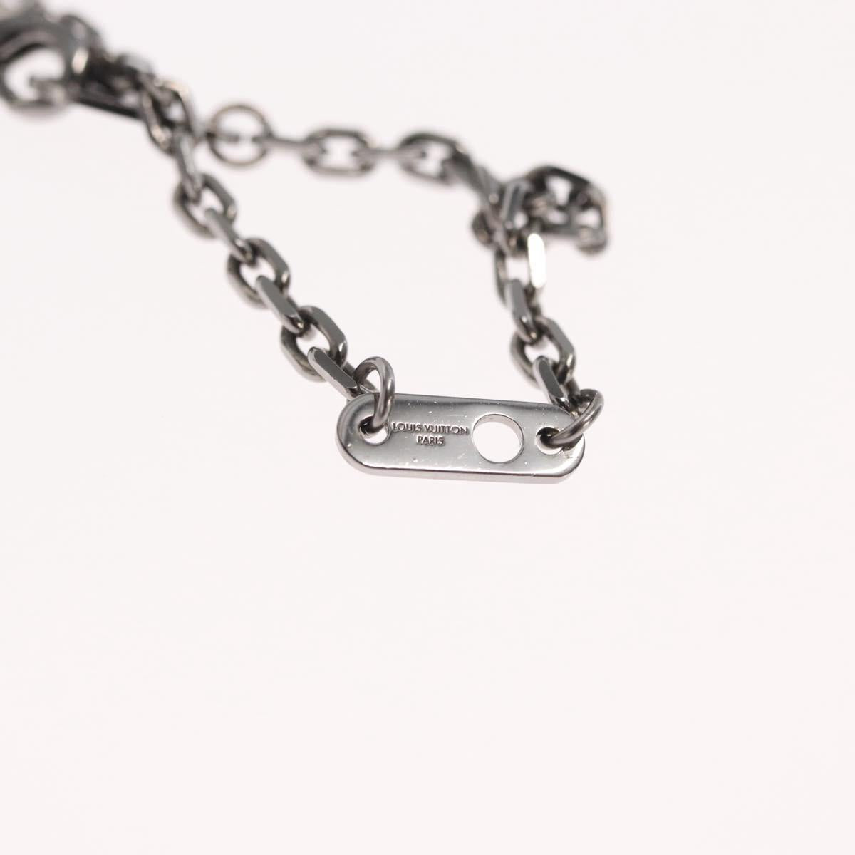 LOUIS VUITTON Collier Arc LV Printed Initials City Necklace M68262 Auth 171181M