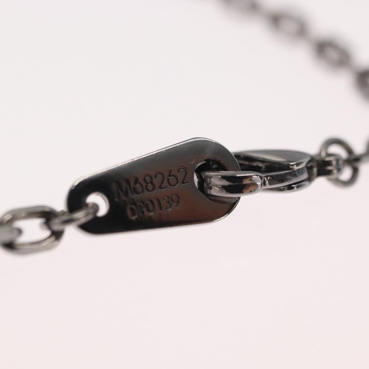 LOUIS VUITTON Collier Arc LV Printed Initials City Necklace M68262 Auth 171181M