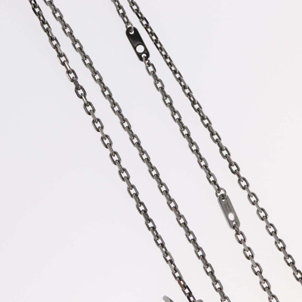 LOUIS VUITTON Collier Arc LV Printed Initials City Necklace M68262 Auth 171181M