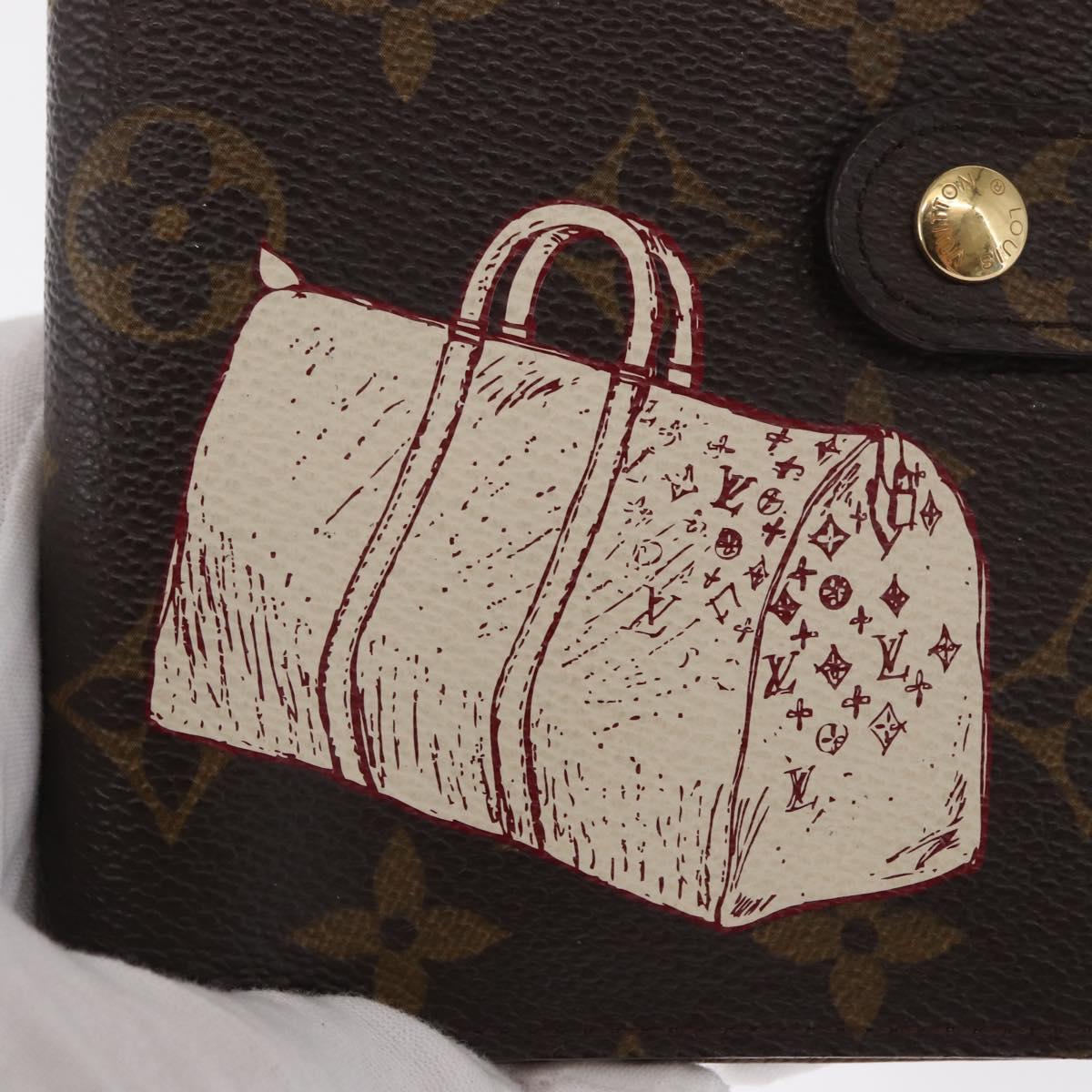 LOUIS VUITTON Monogram Keepall Agenda PM Day Planner Cover R20964 LV Auth 171189