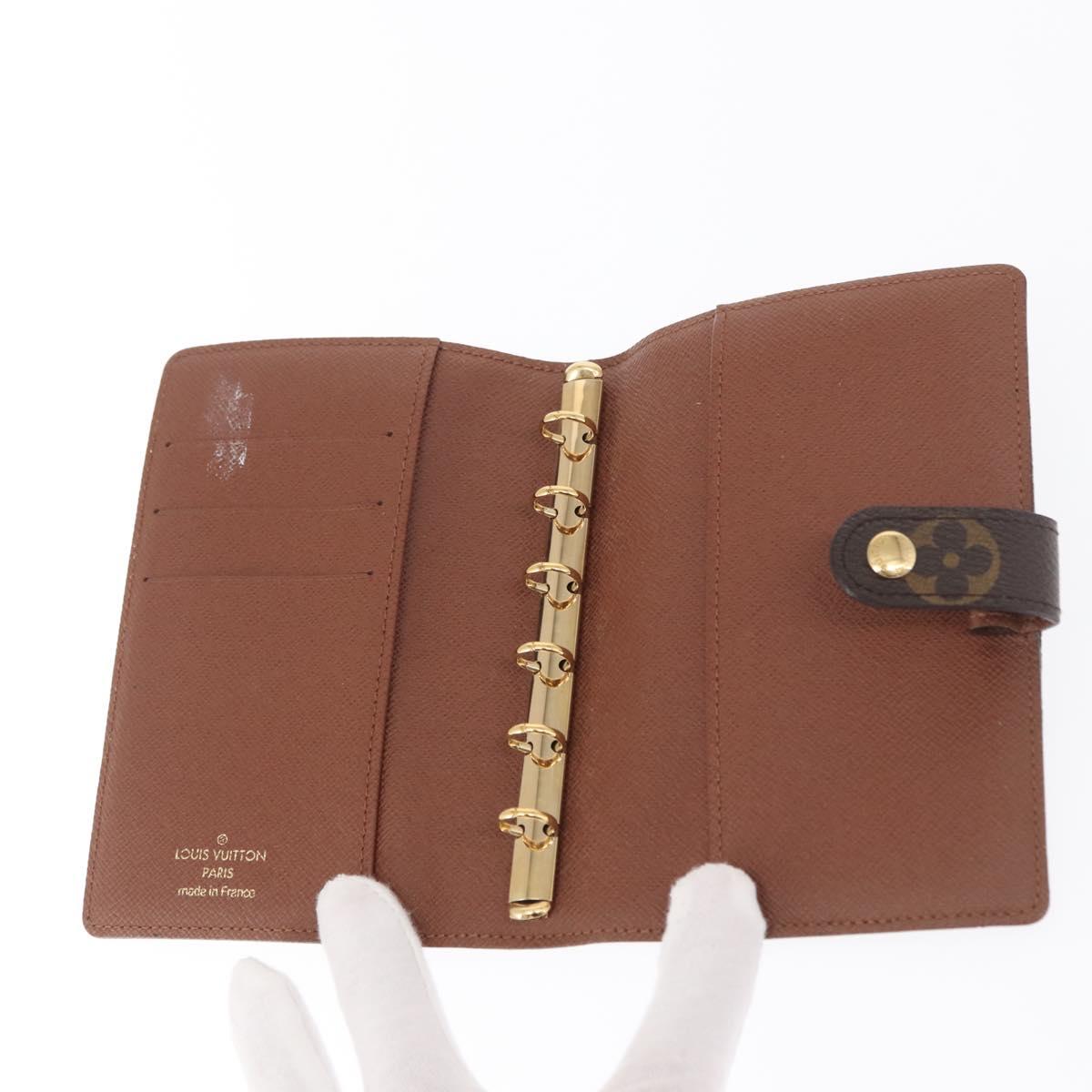 LOUIS VUITTON Monogram Keepall Agenda PM Day Planner Cover R20964 LV Auth 171189