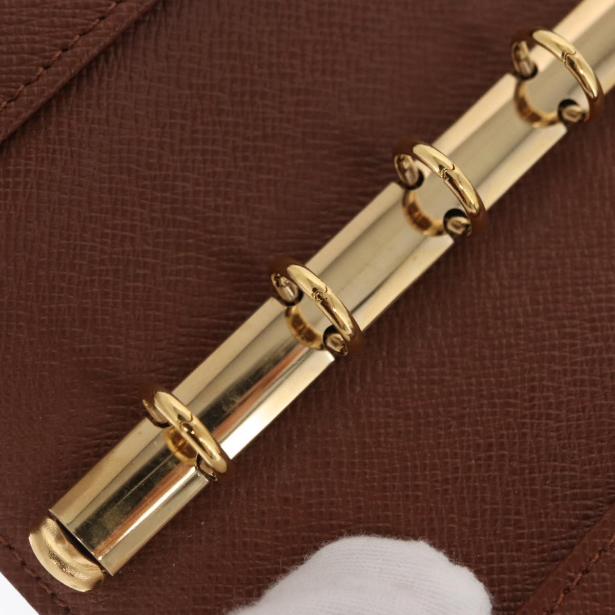LOUIS VUITTON Monogram Keepall Agenda PM Day Planner Cover R20964 LV Auth 171189