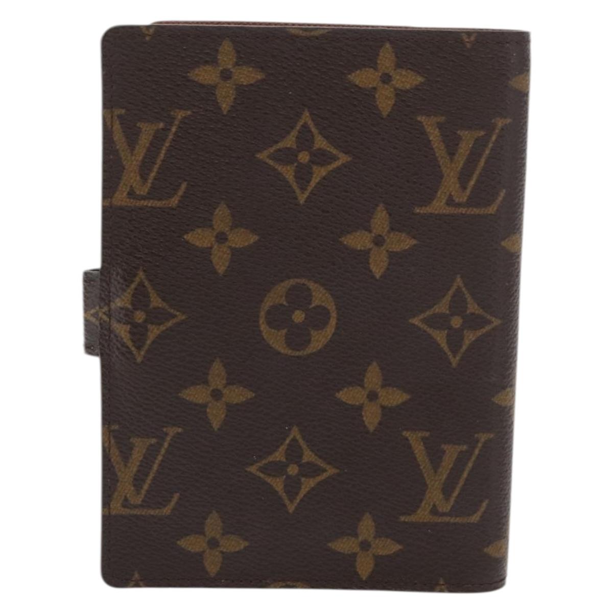 LOUIS VUITTON Monogram Keepall Agenda PM Day Planner Cover R20964 LV Auth 171189
