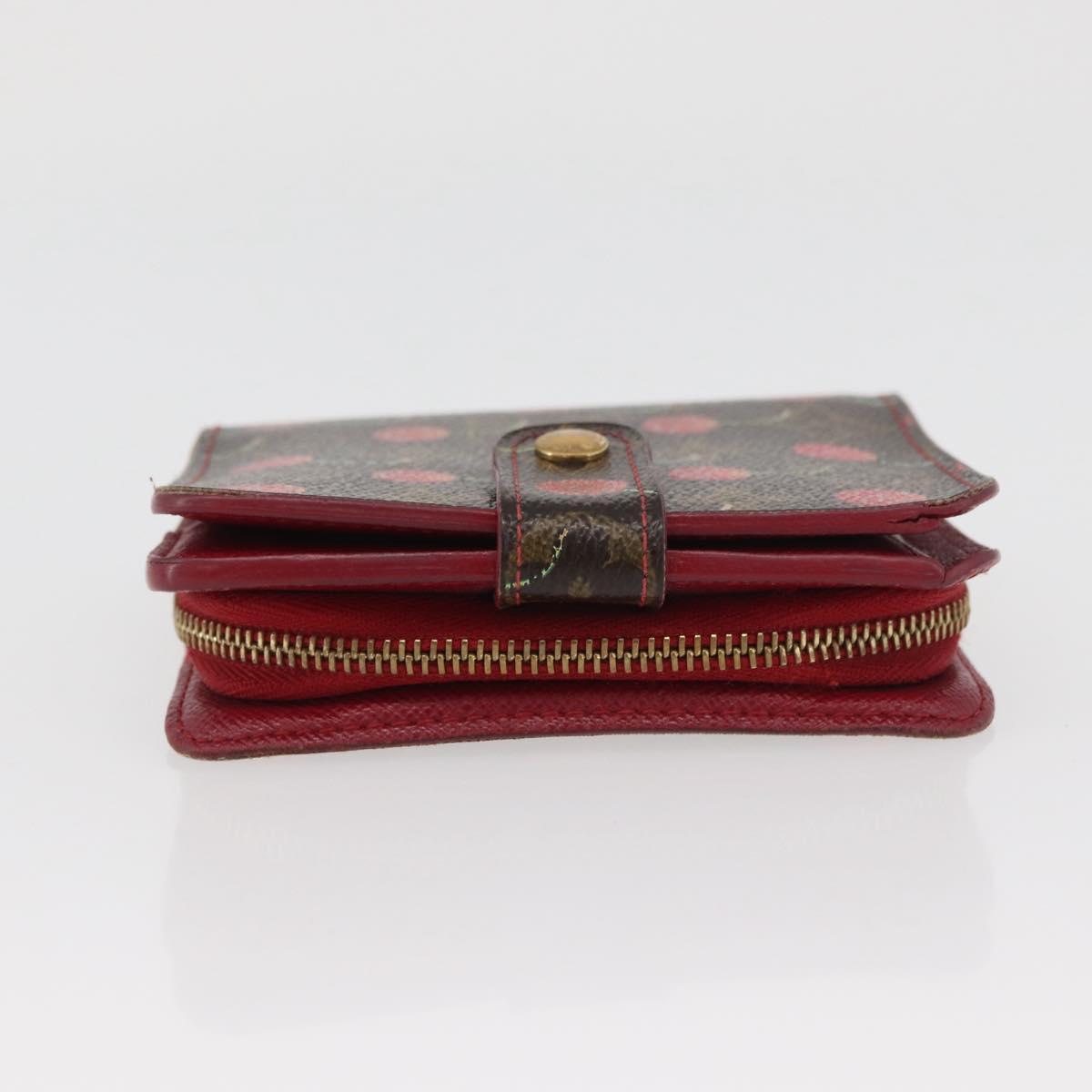 LOUIS VUITTON Monogram Cherry Compact zip Bifold Wallet M95005 LV Auth 171207A