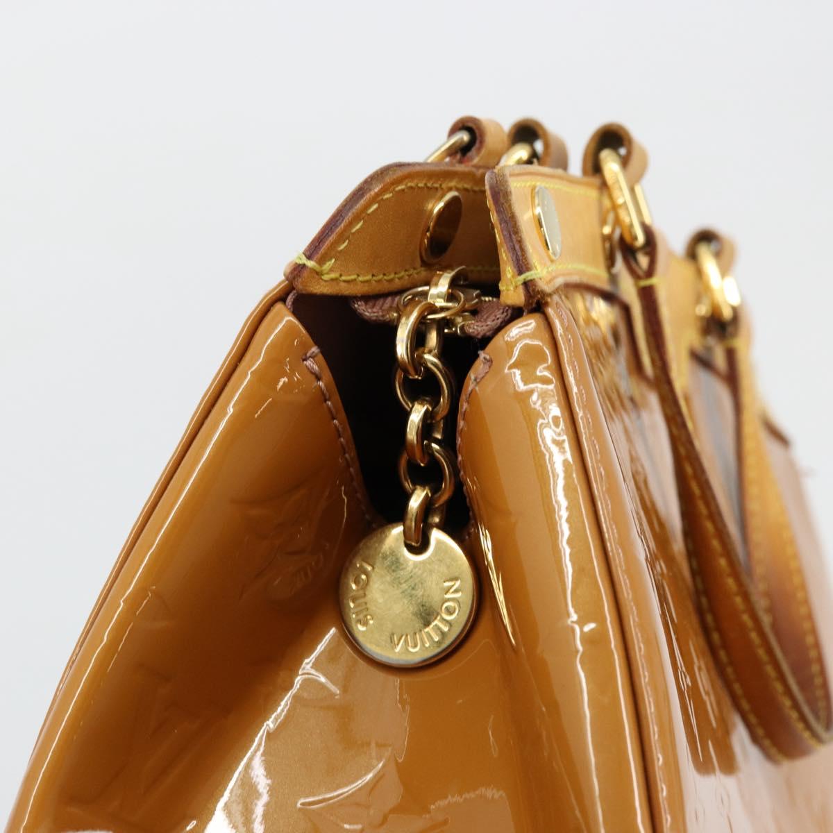 LOUIS VUITTON Monogram Vernis Blair MM Bag 2way Rose Velours M91588 Auth 171221