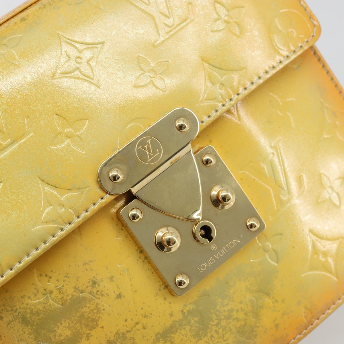 LOUIS VUITTON Monogram Vernis Spring street Hand Bag Gris M91029 LV Auth 171224