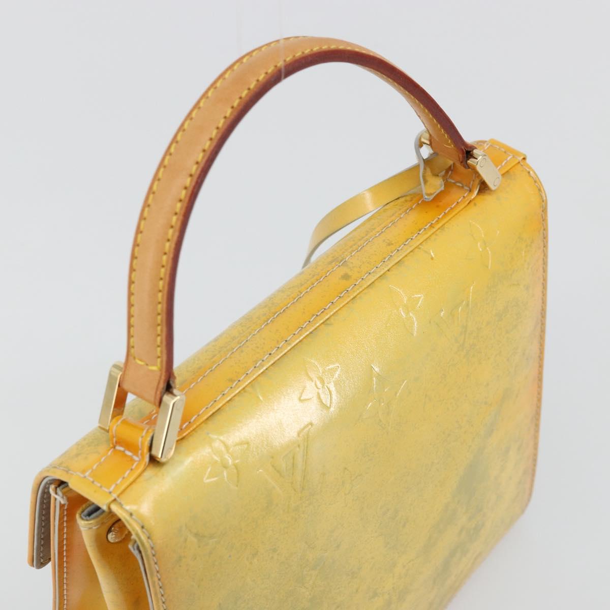 LOUIS VUITTON Monogram Vernis Spring street Hand Bag Gris M91029 LV Auth 171224