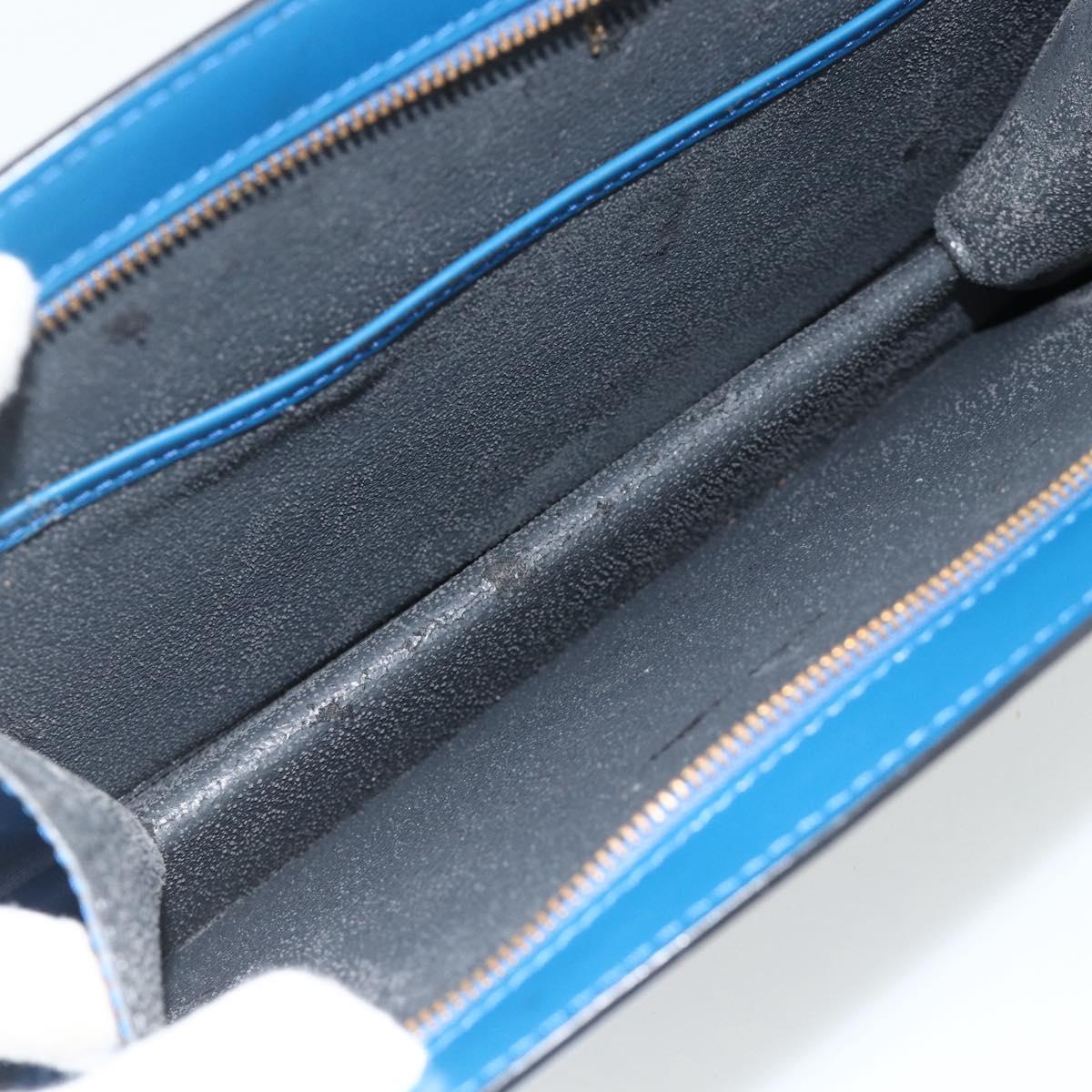 LOUIS VUITTON Epi Trousse Crete Pouch Blue M48405 LV Auth 171231