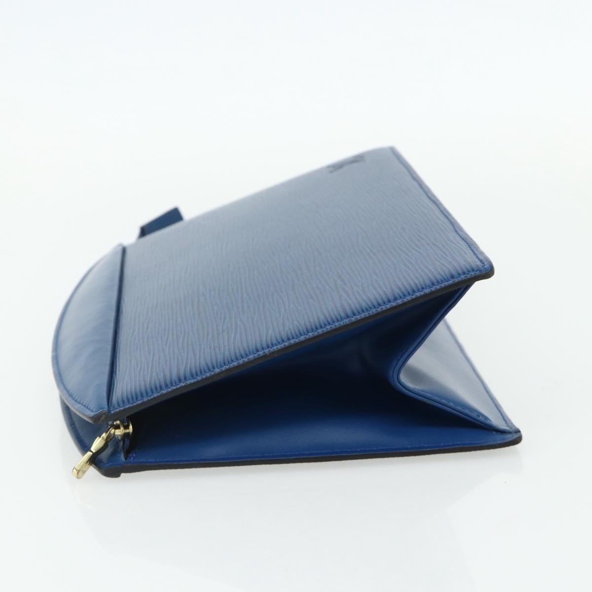 LOUIS VUITTON Epi Trousse Crete Pouch Blue M48405 LV Auth 171231