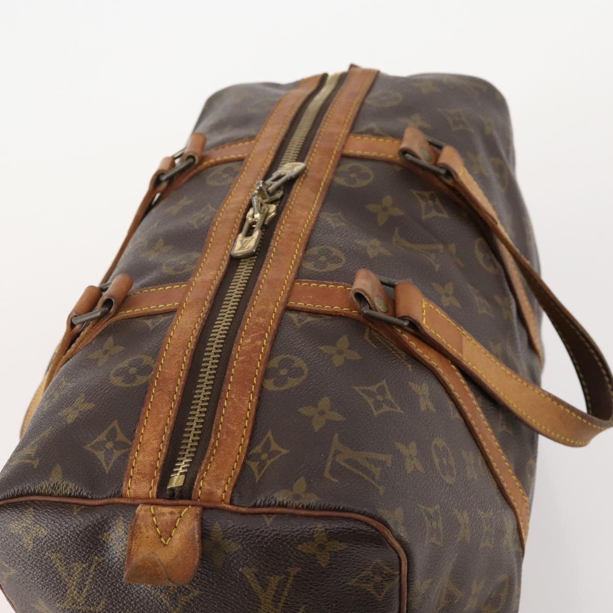 LOUIS VUITTON Monogram Sac Souple 35 Boston Bag M41626 LV Auth 171242