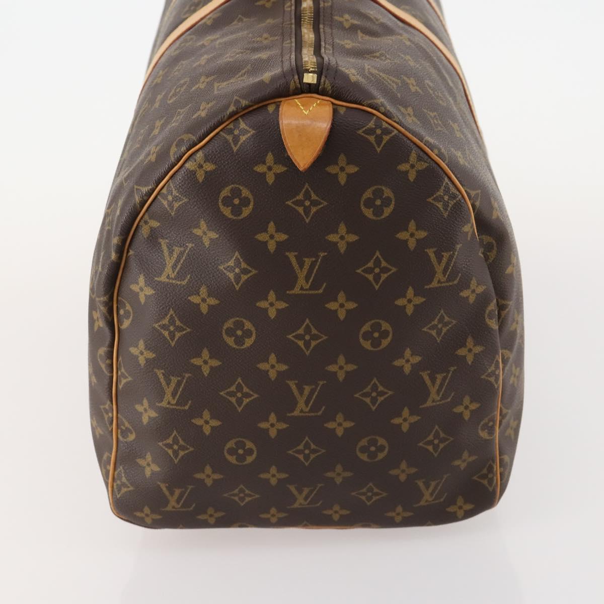 LOUIS VUITTON Monogram Keepall 55 Boston Bag M41424 LV Auth 171243A