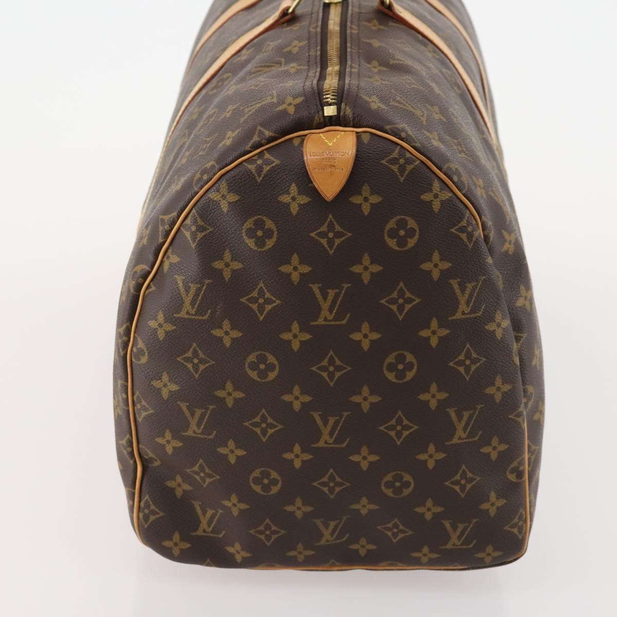 LOUIS VUITTON Monogram Keepall 55 Boston Bag M41424 LV Auth 171243A