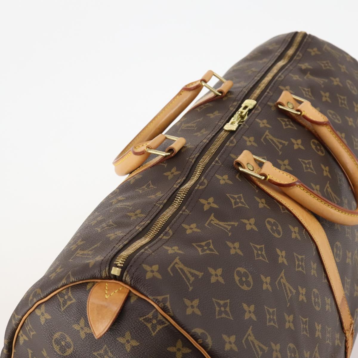 LOUIS VUITTON Monogram Keepall 55 Boston Bag M41424 LV Auth 171243A