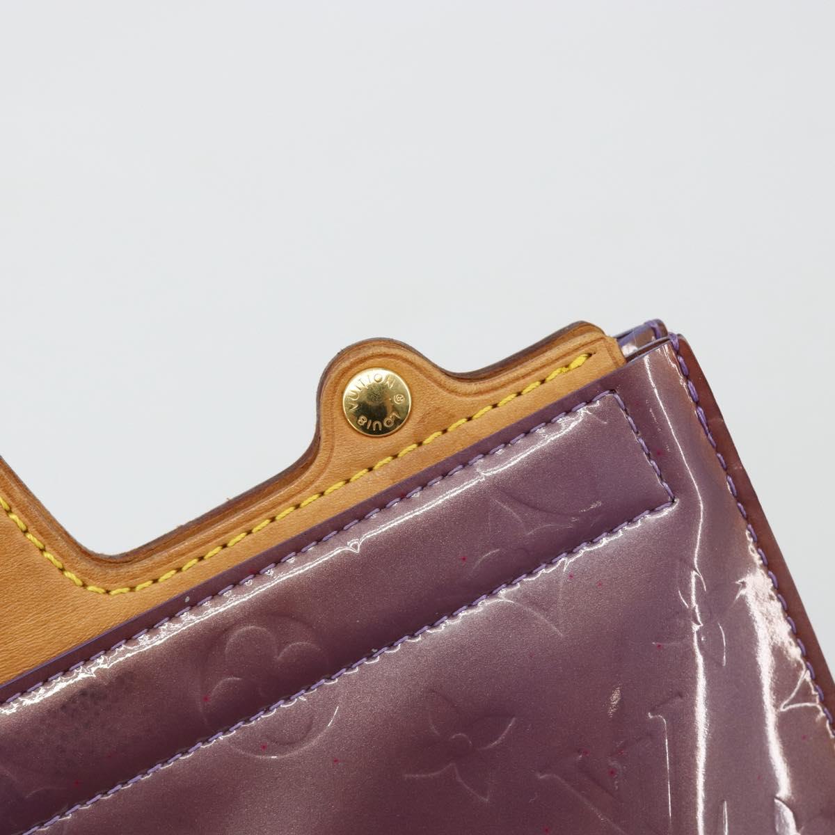 LOUIS VUITTON Monogram Vernis Stanton Tote Bag Purple Viole M91079 Auth 171249