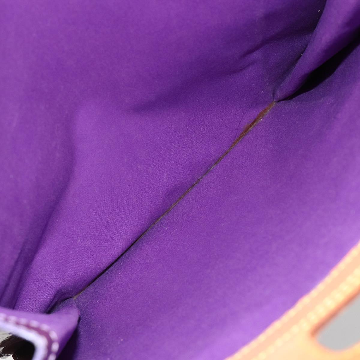 LOUIS VUITTON Monogram Vernis Stanton Tote Bag Purple Viole M91079 Auth 171249