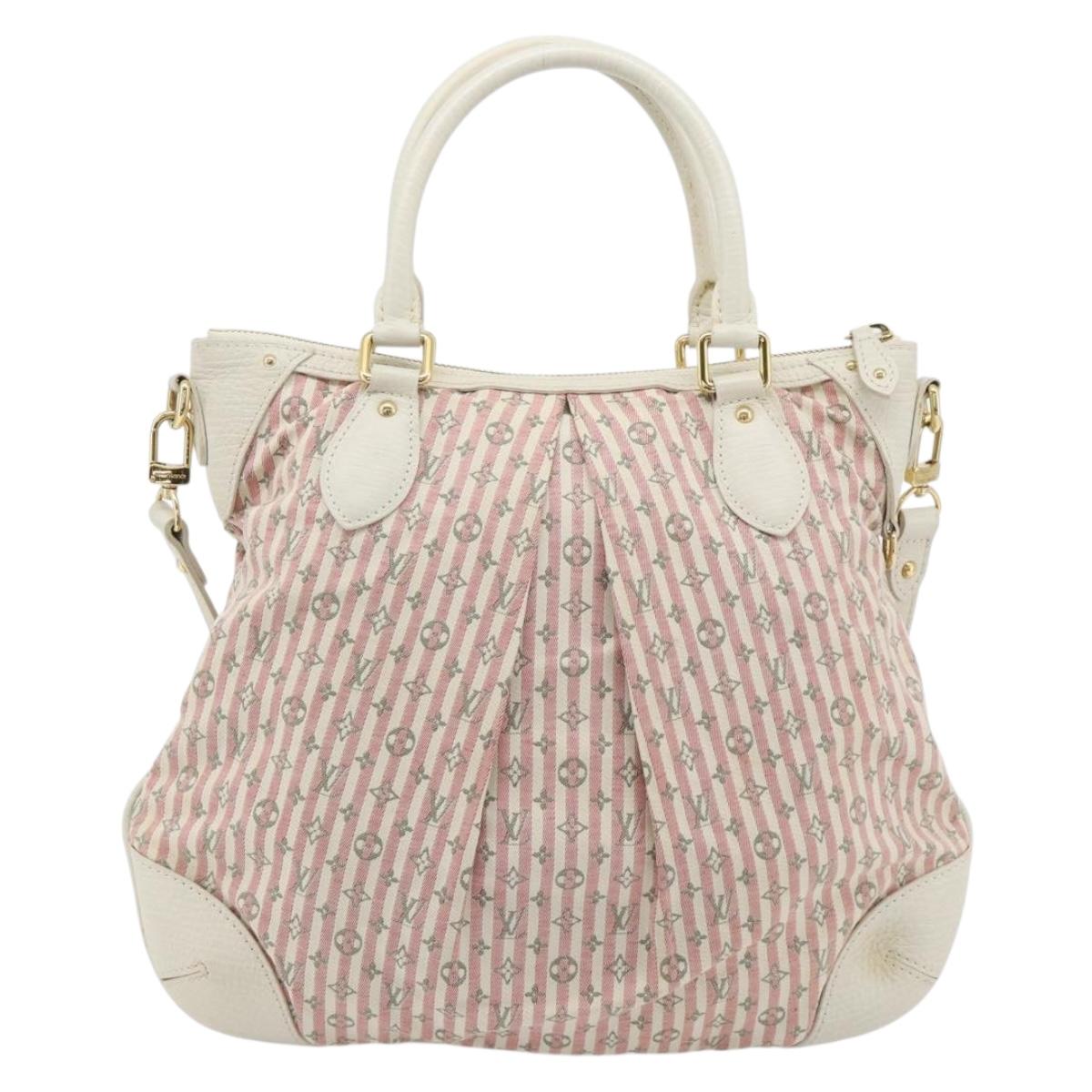 LOUIS VUITTON Mini Lin Marina GM Bag Croisette 2way Pink M95493 LV Auth 171252V