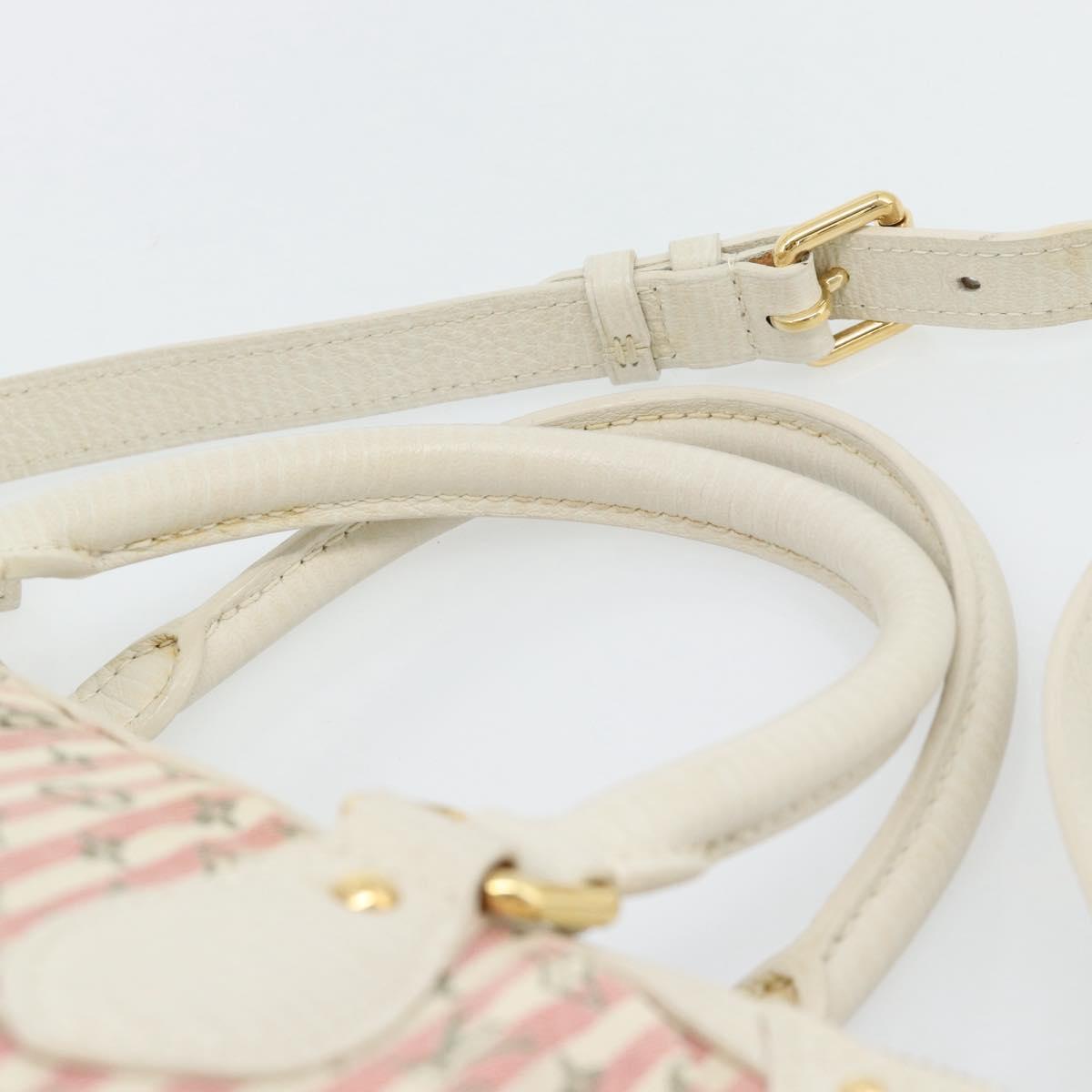 LOUIS VUITTON Mini Lin Marina GM Bag Croisette 2way Pink M95493 LV Auth 171252V