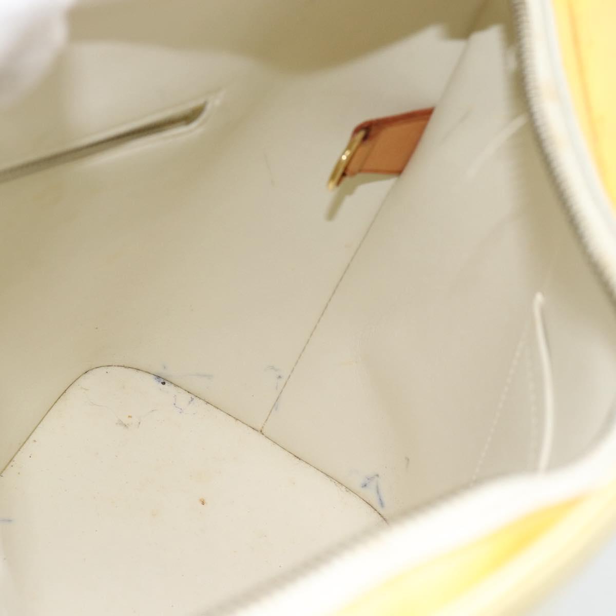 LOUIS VUITTON Monogram Vernis Houston Hand Bag Perle M91342 LV Auth 171265