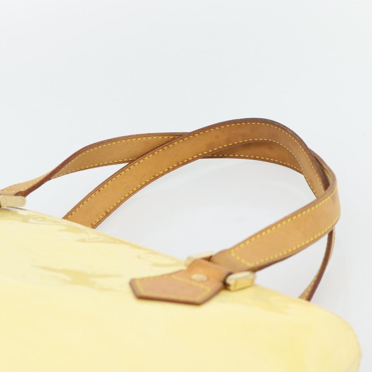 LOUIS VUITTON Monogram Vernis Houston Hand Bag Perle M91342 LV Auth 171265