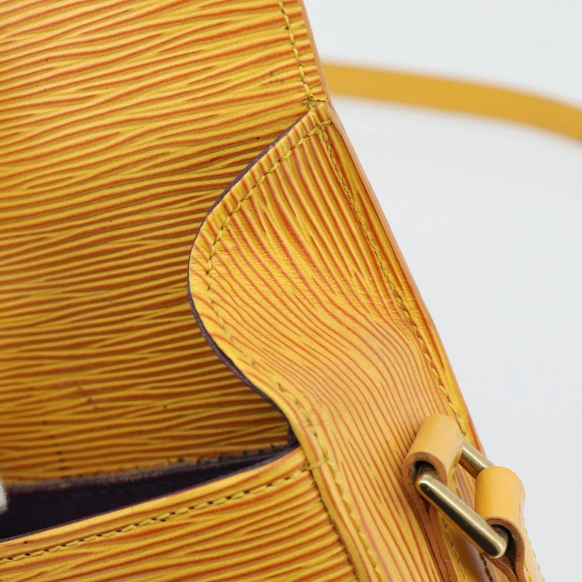 LOUIS VUITTON Epi Saint Cloud PM Shoulder Bag Yellow M52219 LV Auth 171271A