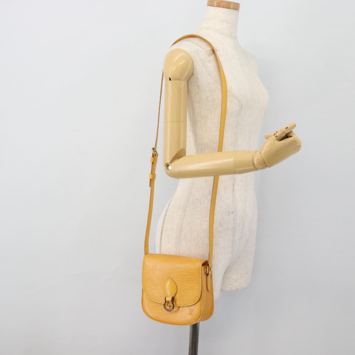 LOUIS VUITTON Epi Saint Cloud PM Shoulder Bag Yellow M52219 LV Auth 171271A