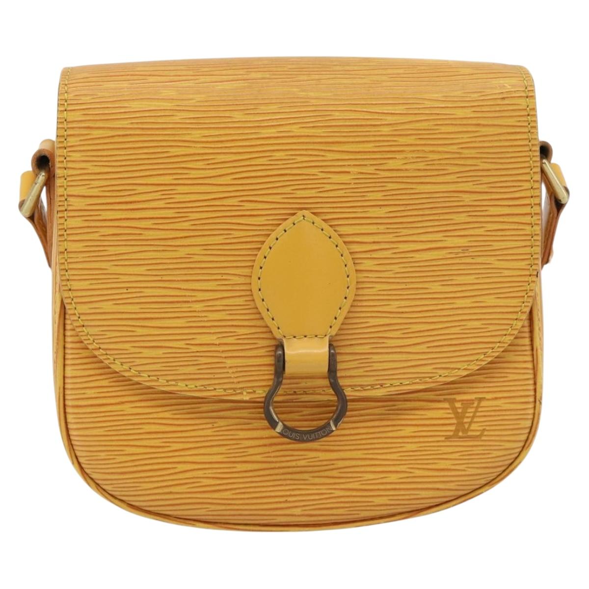 LOUIS VUITTON Epi Saint Cloud PM Shoulder Bag Yellow M52219 LV Auth 171271A