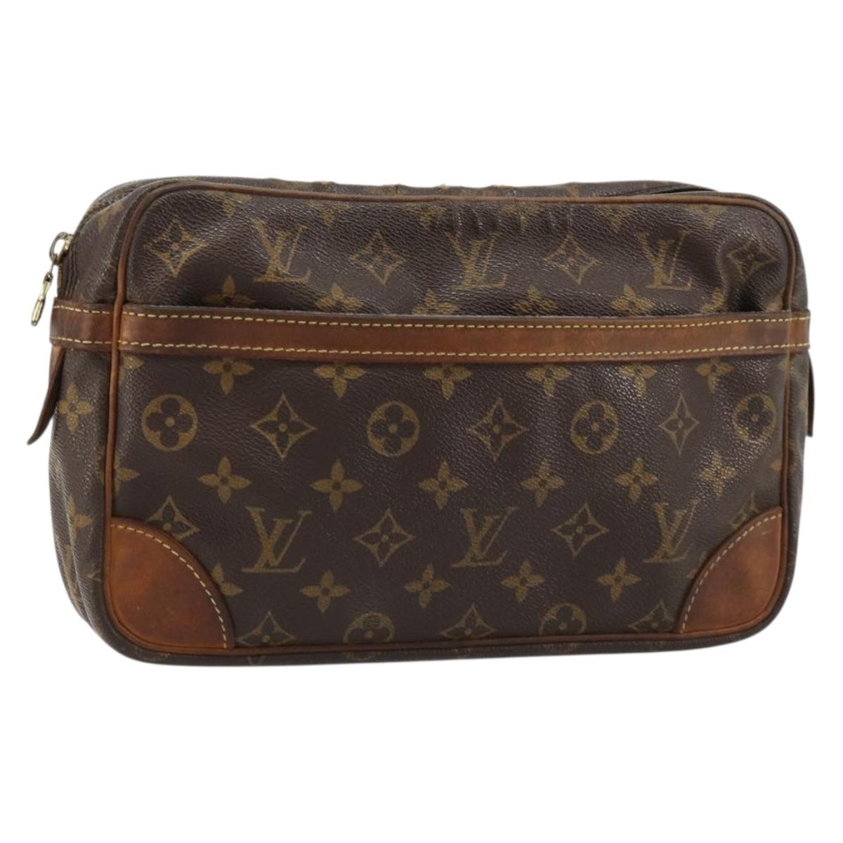 LOUIS VUITTON Monogram Compiegne 28 Clutch Bag M51845 LV Auth 171274