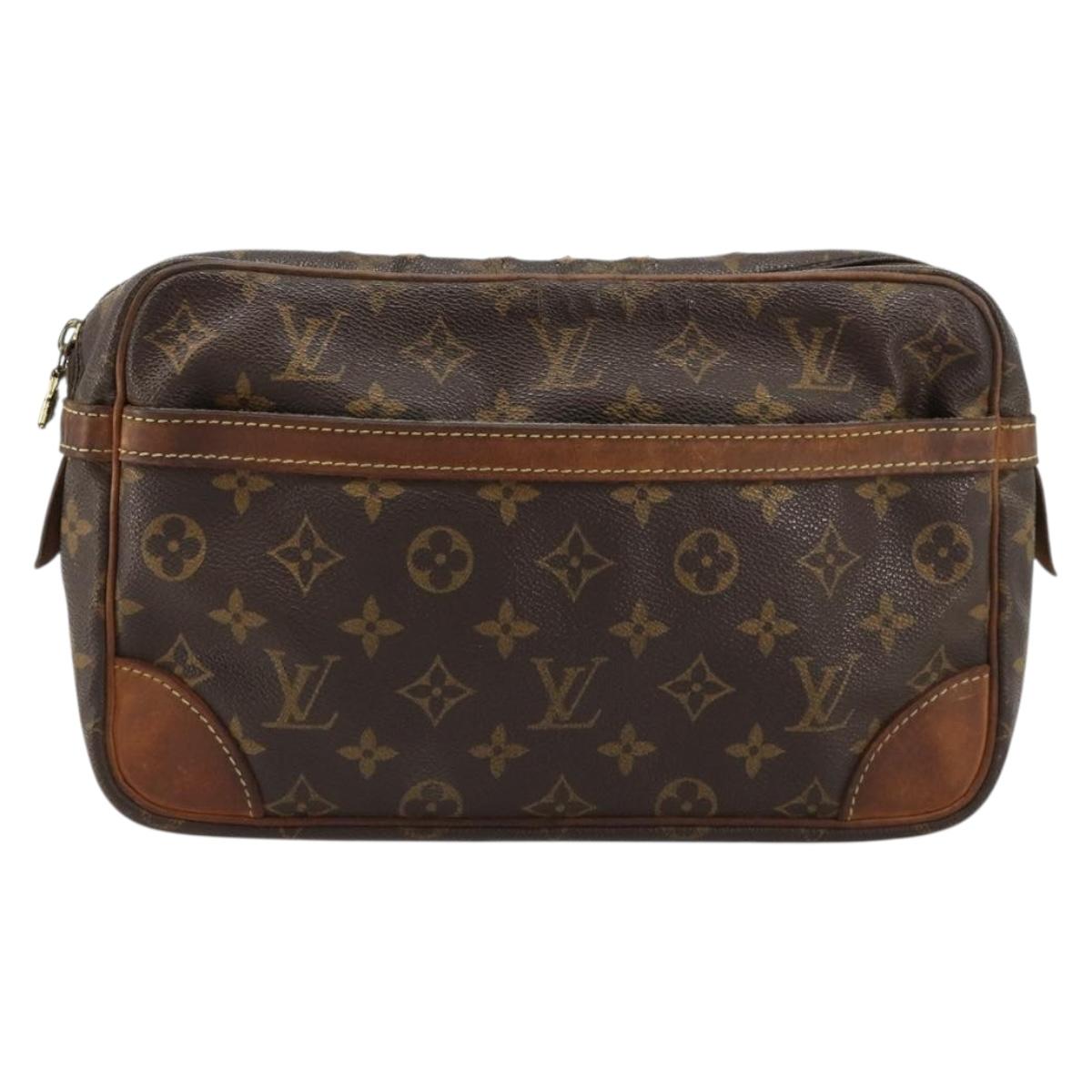 LOUIS VUITTON Monogram Compiegne 28 Clutch Bag M51845 LV Auth 171274