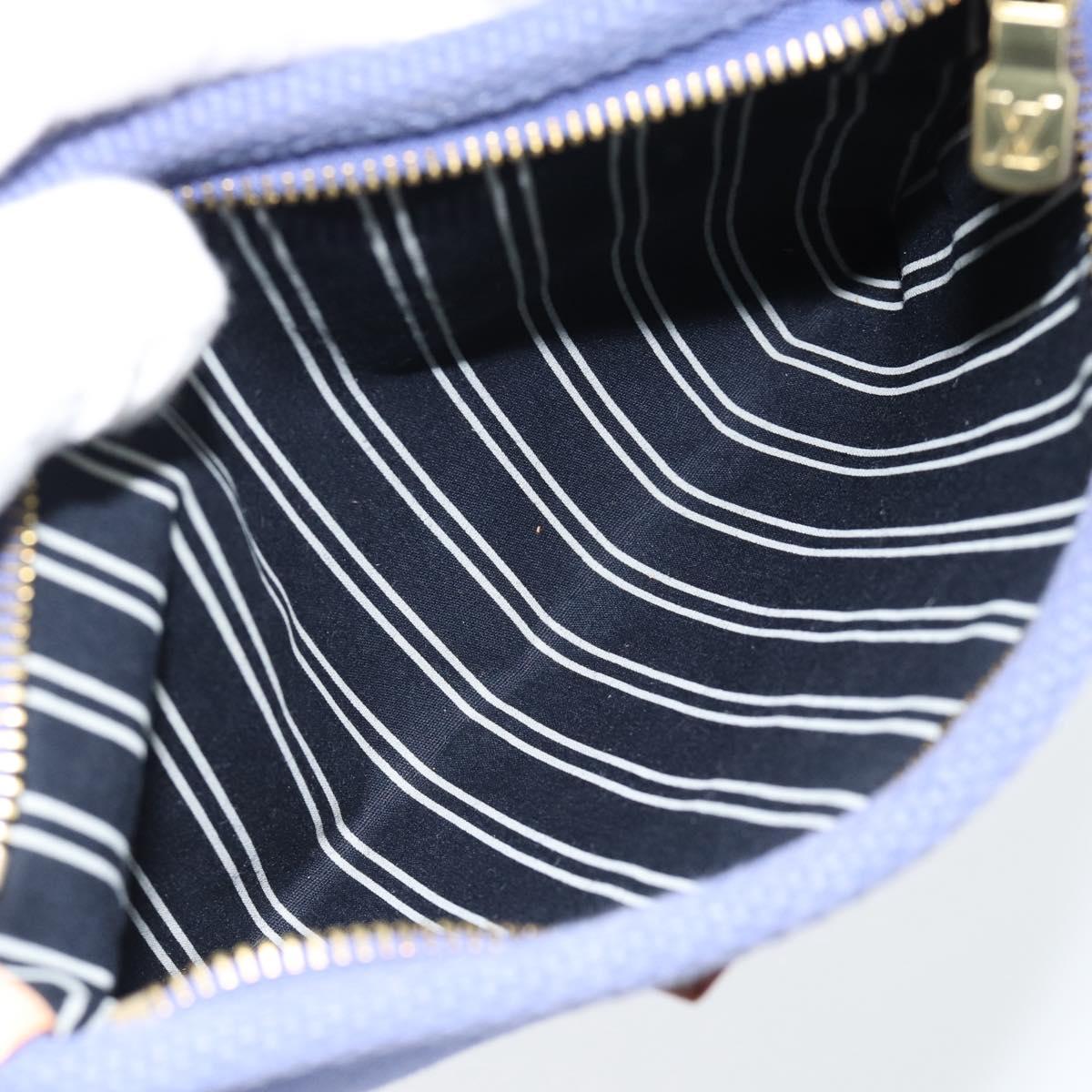 LOUIS VUITTON Antigua Pochette Platt PM Pouch Blue M40070 LV Auth 171279V