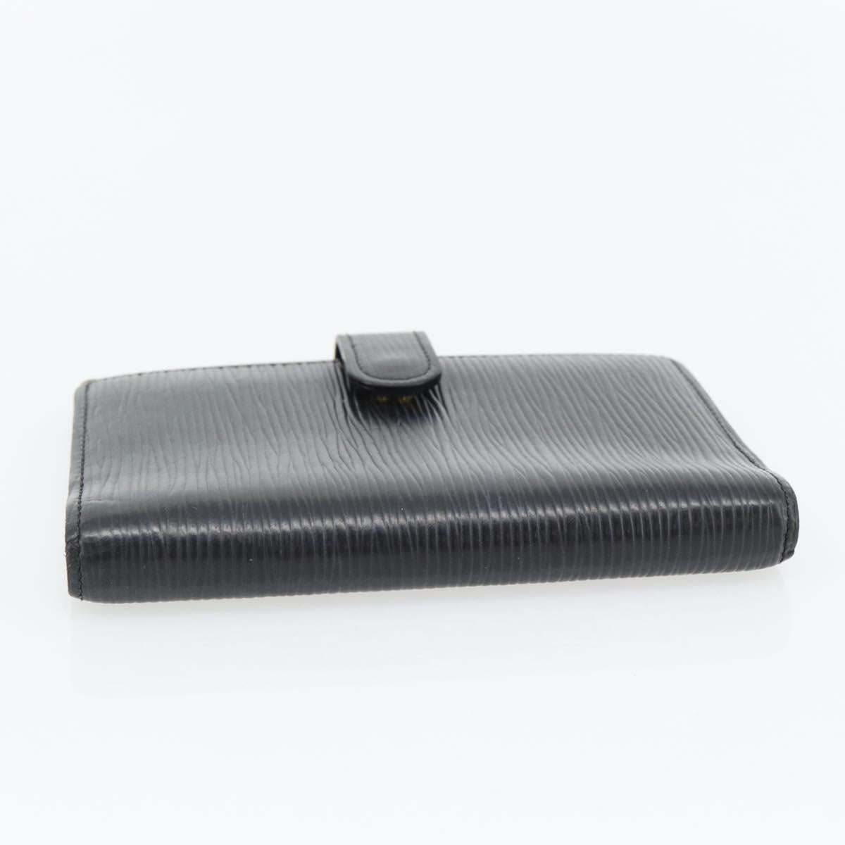 LOUIS VUITTON Epi Agenda PM Day Planner Cover Black R20092 LV Auth 171284