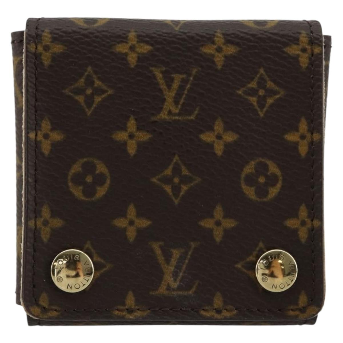 LOUIS VUITTON Monogram Jewelry case Jewelry Box LV Auth 171286