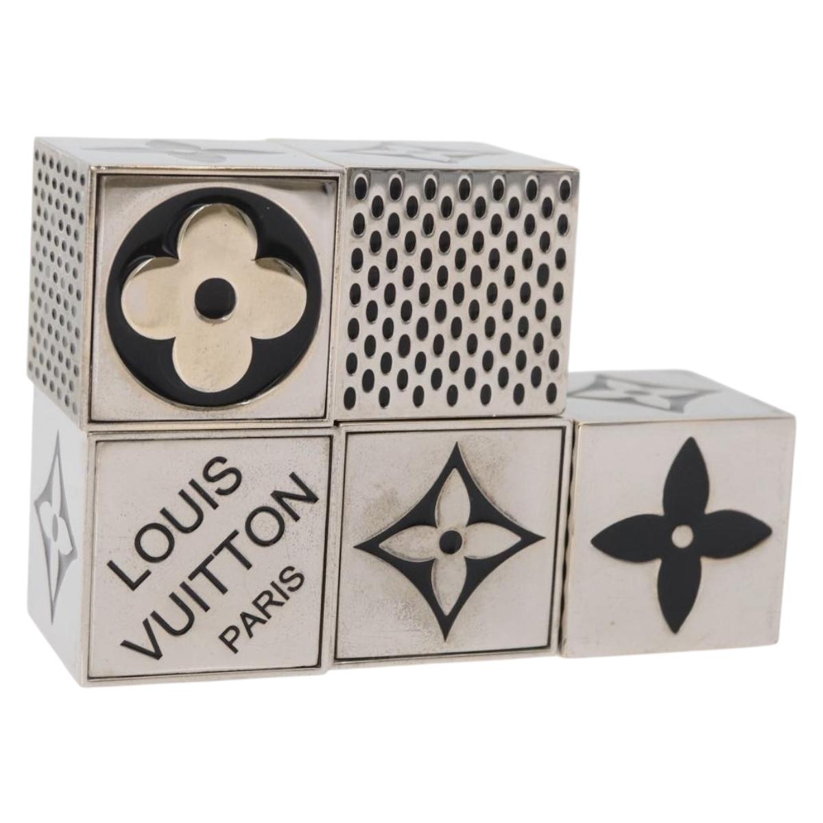 LOUIS VUITTON LV Cube Game metal Silver M99454 LV Auth 171297V