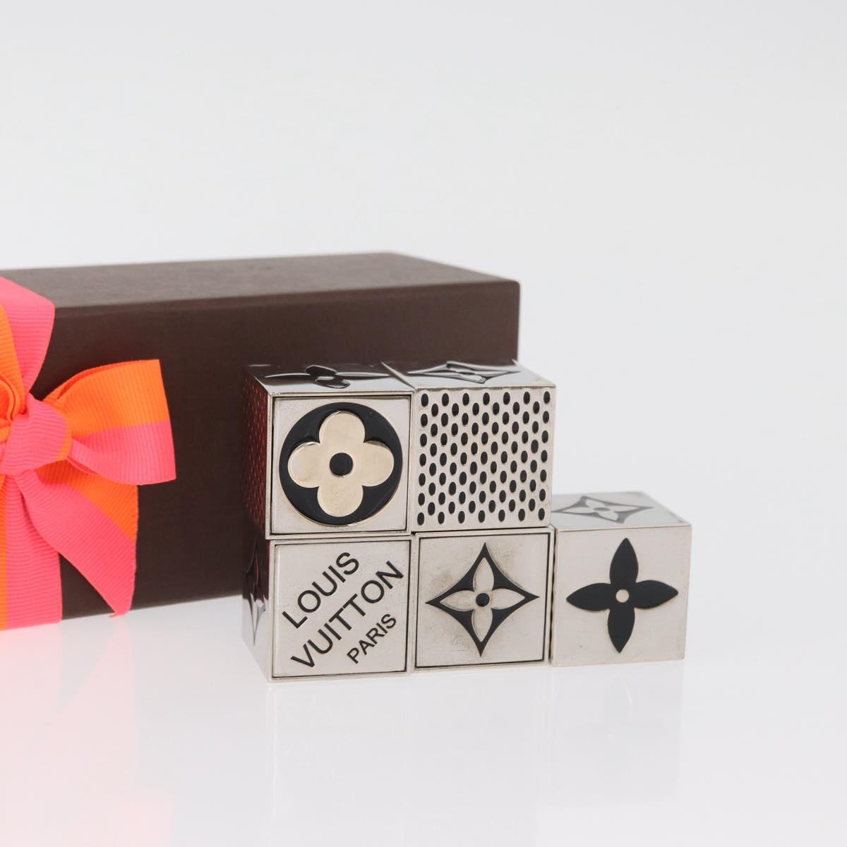 LOUIS VUITTON LV Cube Game metal Silver M99454 LV Auth 171297V