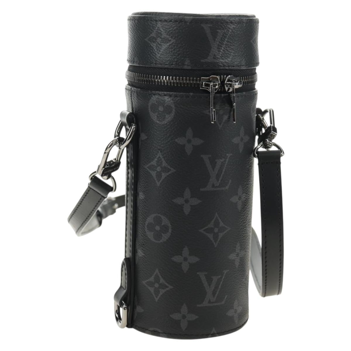LOUIS VUITTON Monogram Eclipse Bottle Holder Porte Boutille GI0398 Auth 171298V