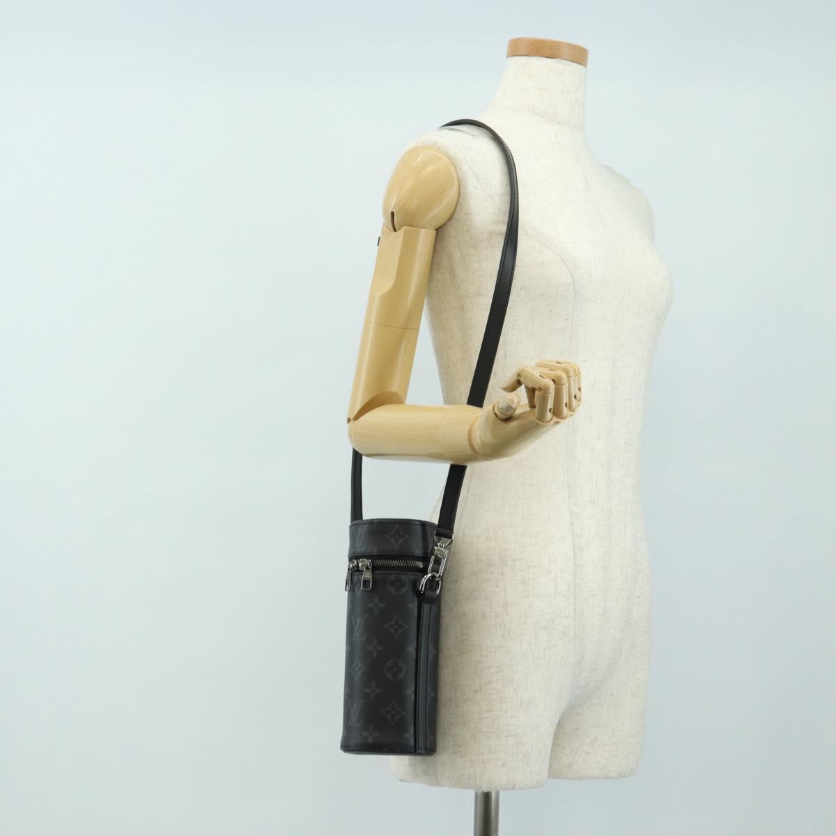 LOUIS VUITTON Monogram Eclipse Bottle Holder Porte Boutille GI0398 Auth 171298V