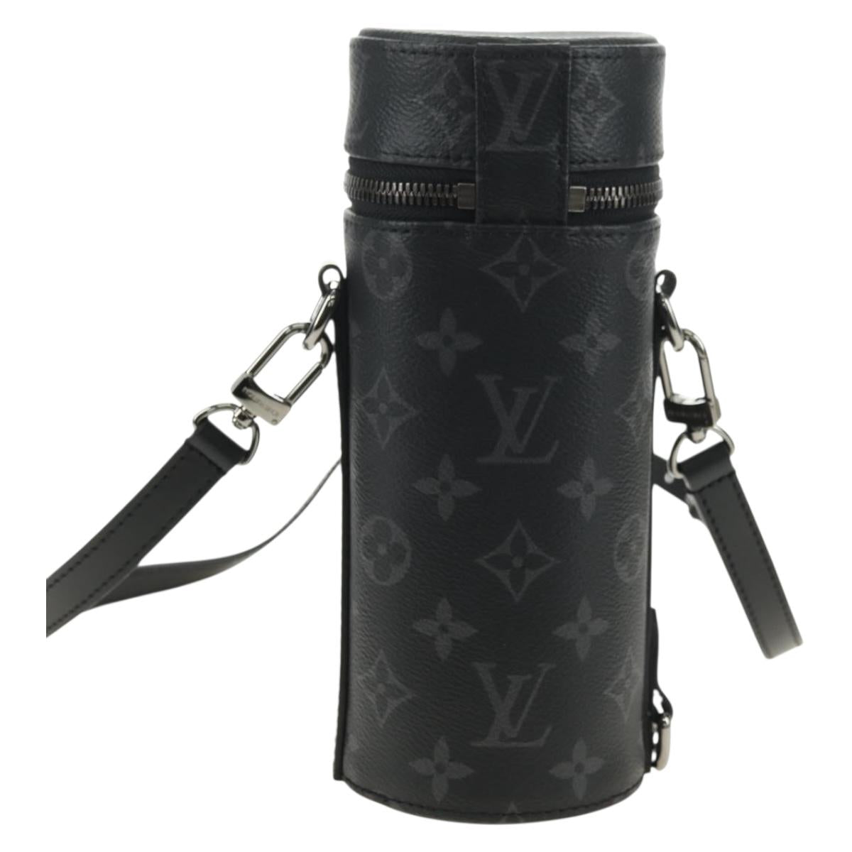 LOUIS VUITTON Monogram Eclipse Bottle Holder Porte Boutille GI0398 Auth 171298V