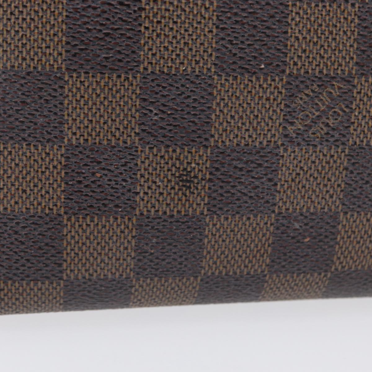 LOUIS VUITTON Damier Ebene Pochette Cosmetic PM Pouch N47516 LV Auth 171319